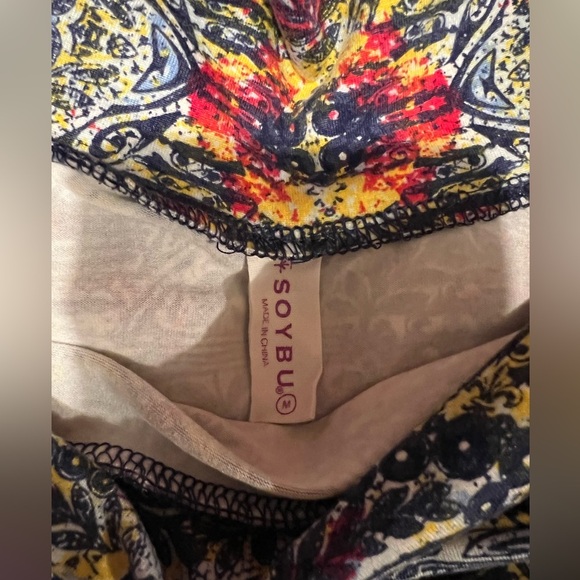 SOYBU Mini Stretchy Athletic Skirt- Ruching on Waist, Size Medium - Picture 4 of 6